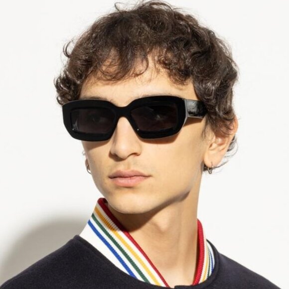 Off-White Women Sunglasses Black Grey Rectangle OERI138 CHARLOTTE 1007 BRAND NEW - Picture 11 of 14